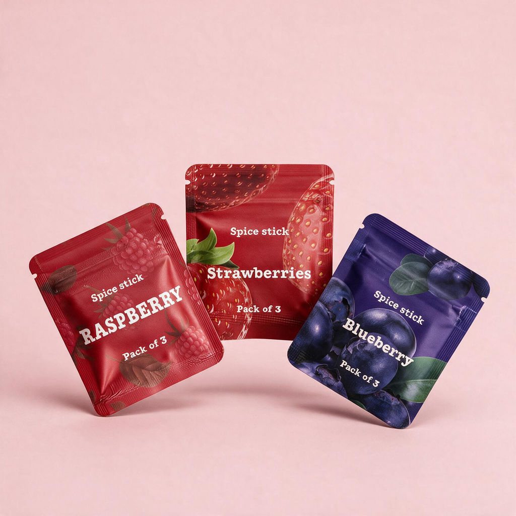 QuitAir Berry Set – drei Verpackungen stehend