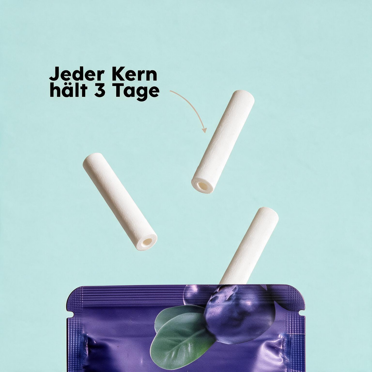 QuitAir Blueberry Aroma-Kerne – Hinweis: jeder Kern hält 3 Tage