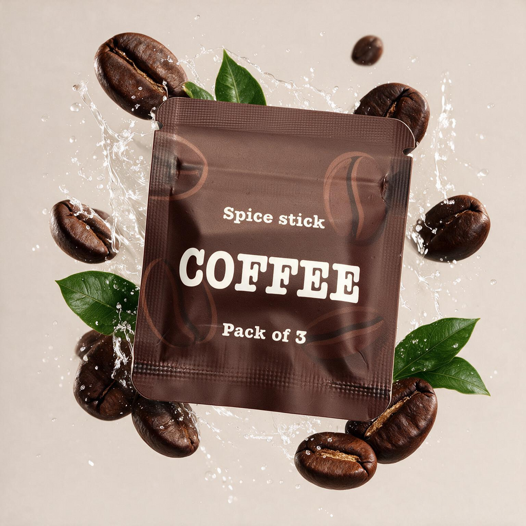 QuitAir Spice Stick Coffee – nikotinfreie Aroma-Kerne im 3er-Pack mit Kaffeebohnen