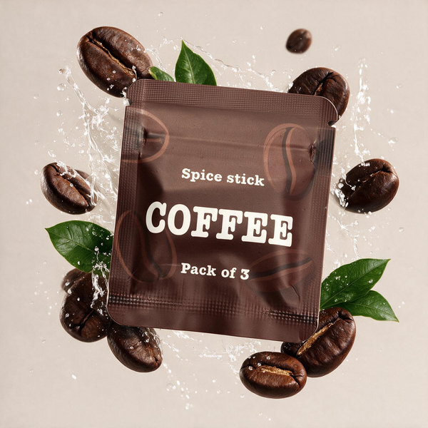 QuitAir Spice Stick Coffee – nikotinfreie Aroma-Kerne im 3er-Pack mit Kaffeebohnen