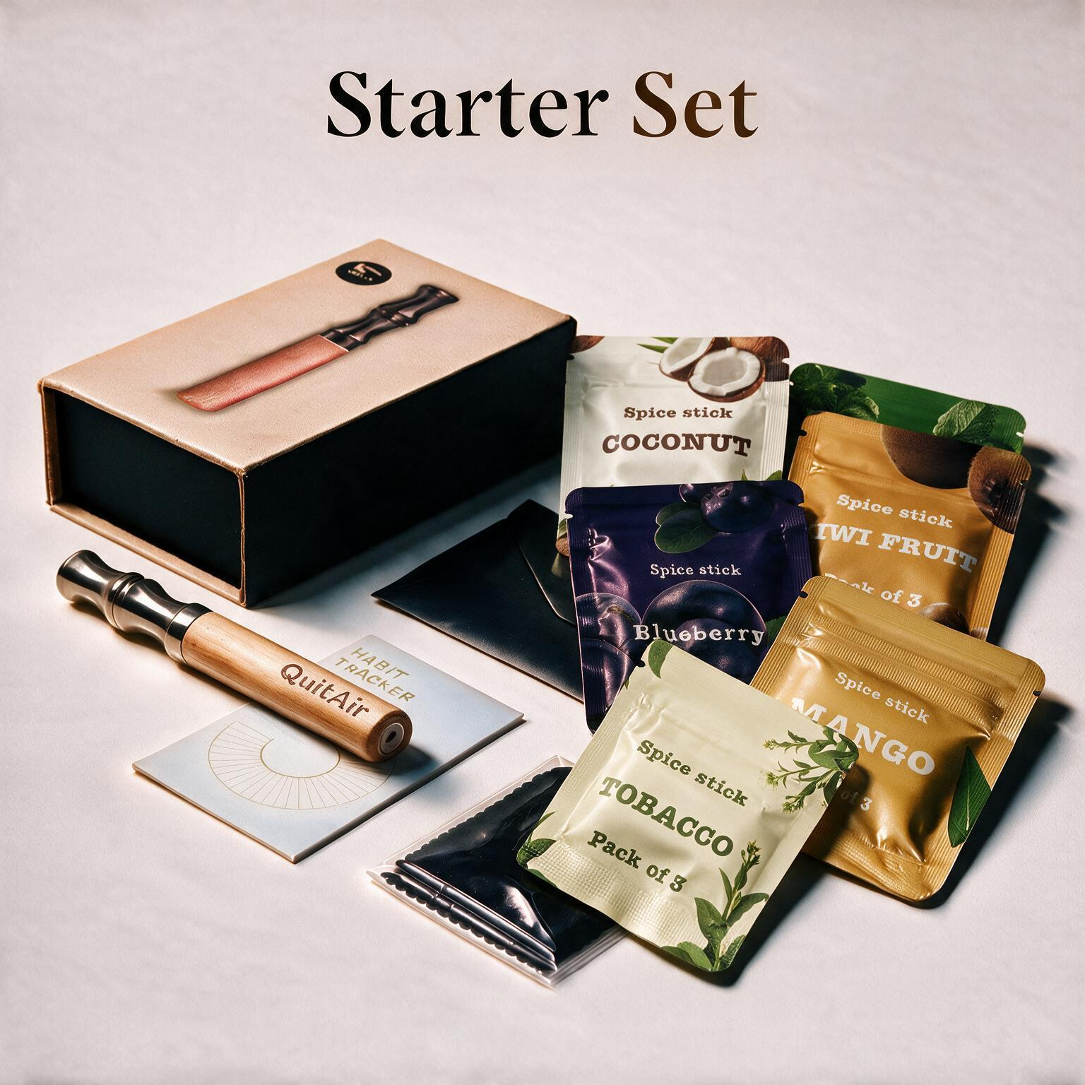 QuitAir Starter Set Lumina - 6 Aromen