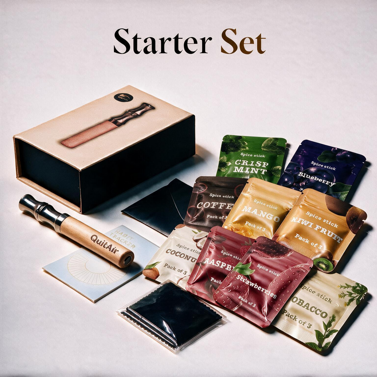 QuitAir Starter Set Lumina - 9 Aromen
