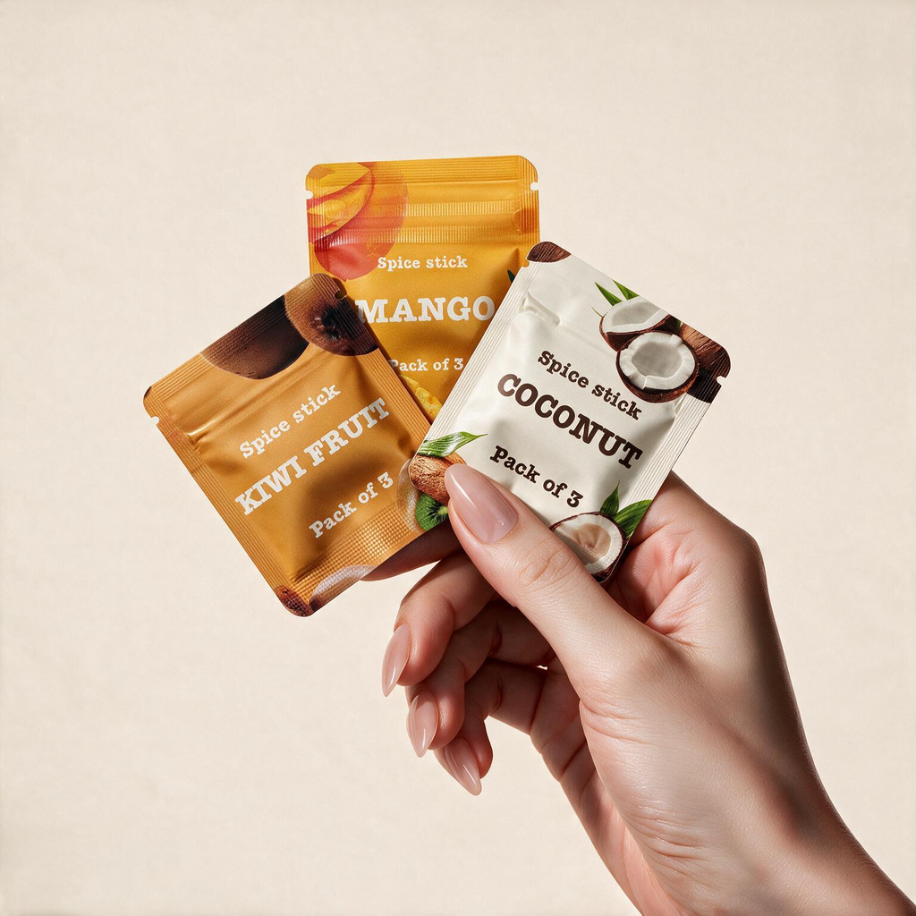QuitAir Tropical Set in der Hand – drei fruchtige Spice Sticks